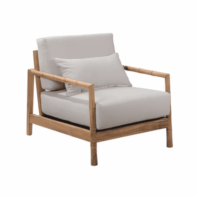 Bamboo Teak Lounge Chair