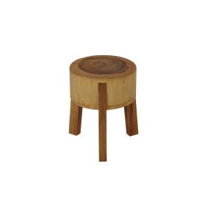 Round Wooden Teak Stool
