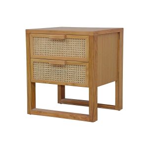 Vienna 2 Drawer Bedside Table