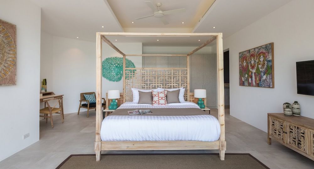 Modern luxury living room featuring premium home interior design in Samui, curated by Oriental Living.