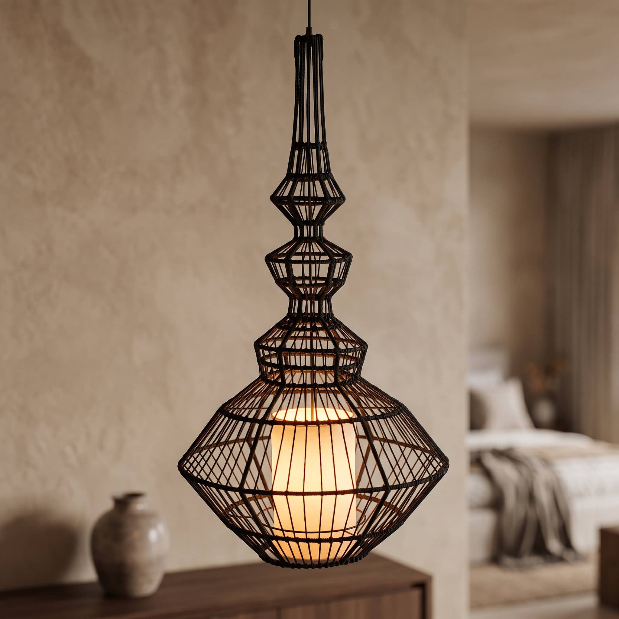 Amara Hanging Lamp Black