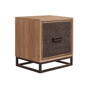 Cola 2 Drawers Bedside Table