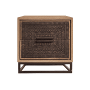 Cola 2 Drawers Bedside Table