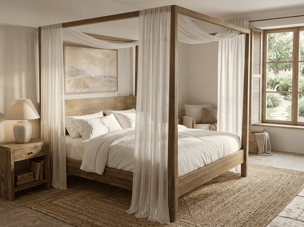 Kaki Poster Bed