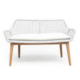 PAROS SOFA 2 SEATER WITH WHITE CUSHION