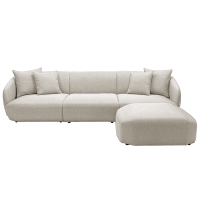 Sapphire Sofa With Stool Set